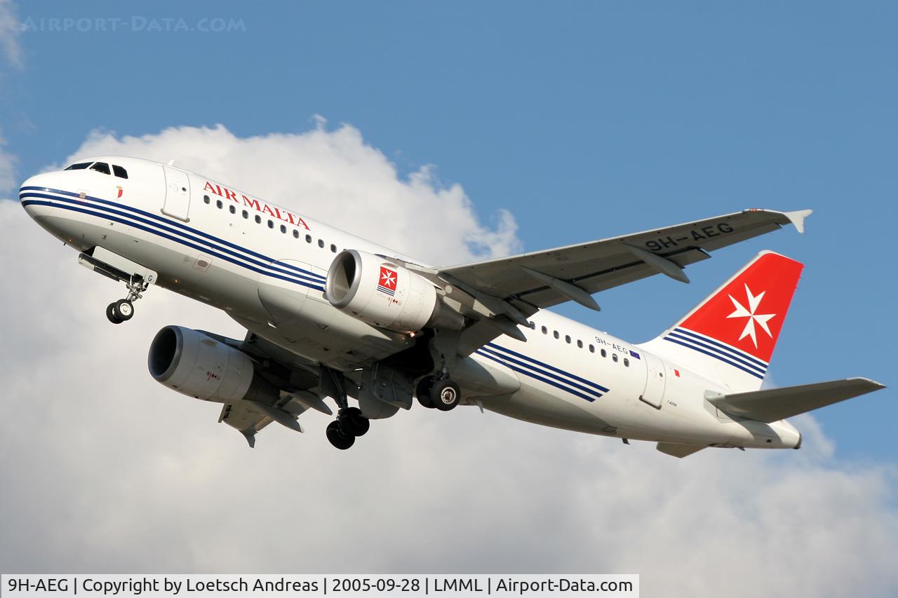9H-AEG, 2003 Airbus A319-112 C/N 2113, take off