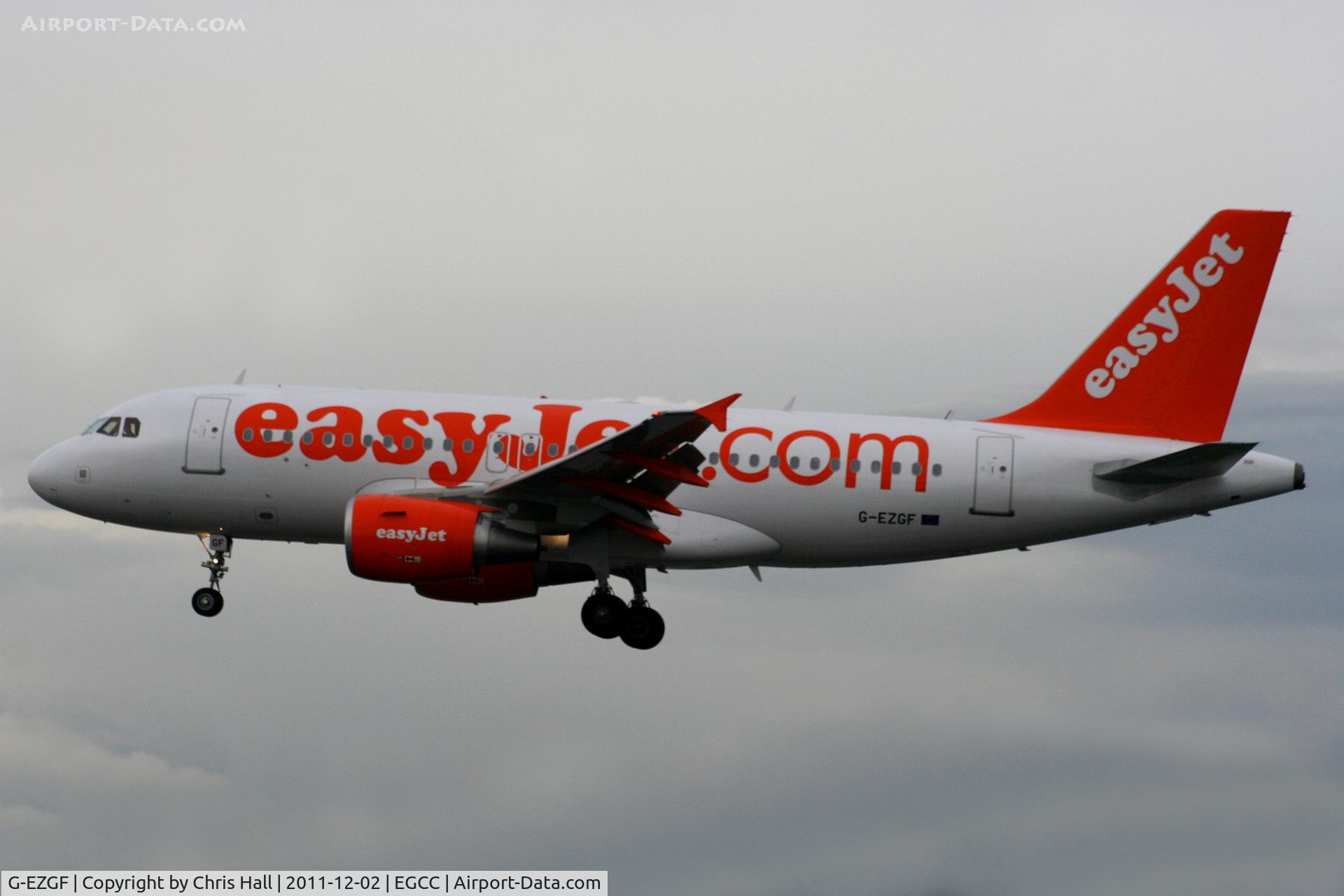 G-EZGF, 2011 Airbus A319-111 C/N 4635, easyJet