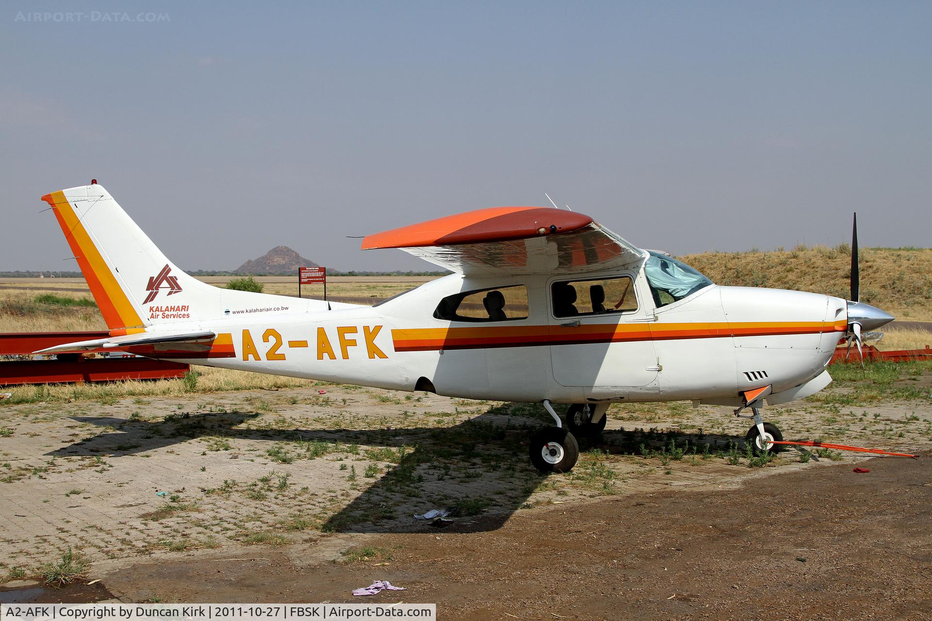A2-AFK, Cessna 210N Centurion C/N 21064203, Kalahari Air Service Cessna 210 at Gaborone