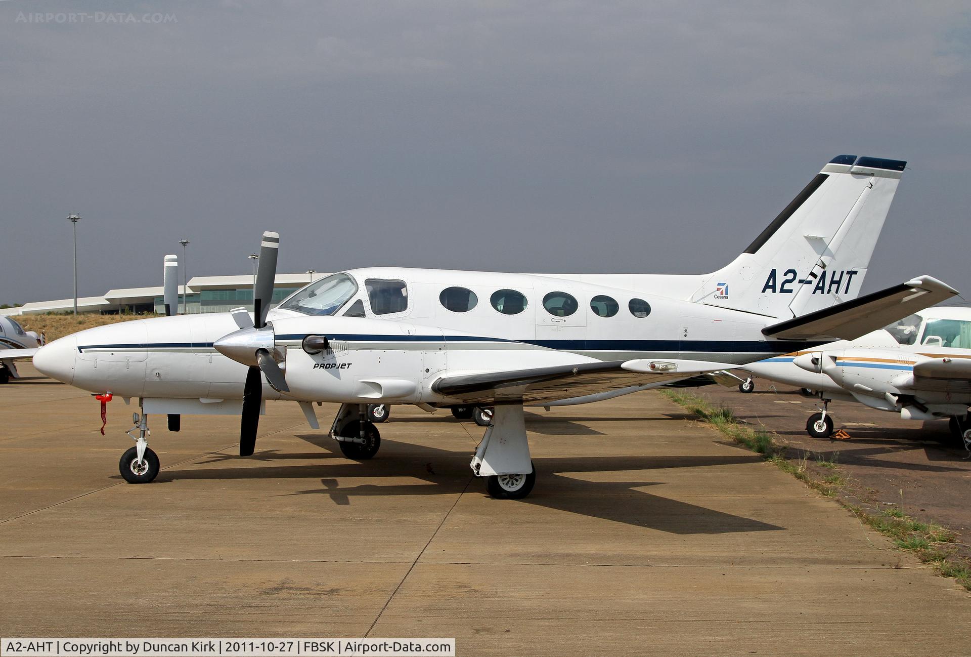 A2-AHT, 1980 Cessna 425 Corsair C/N 425-0011, Ramp shot before the long drive to Windhoek, Namibia across the Kalahari Desert