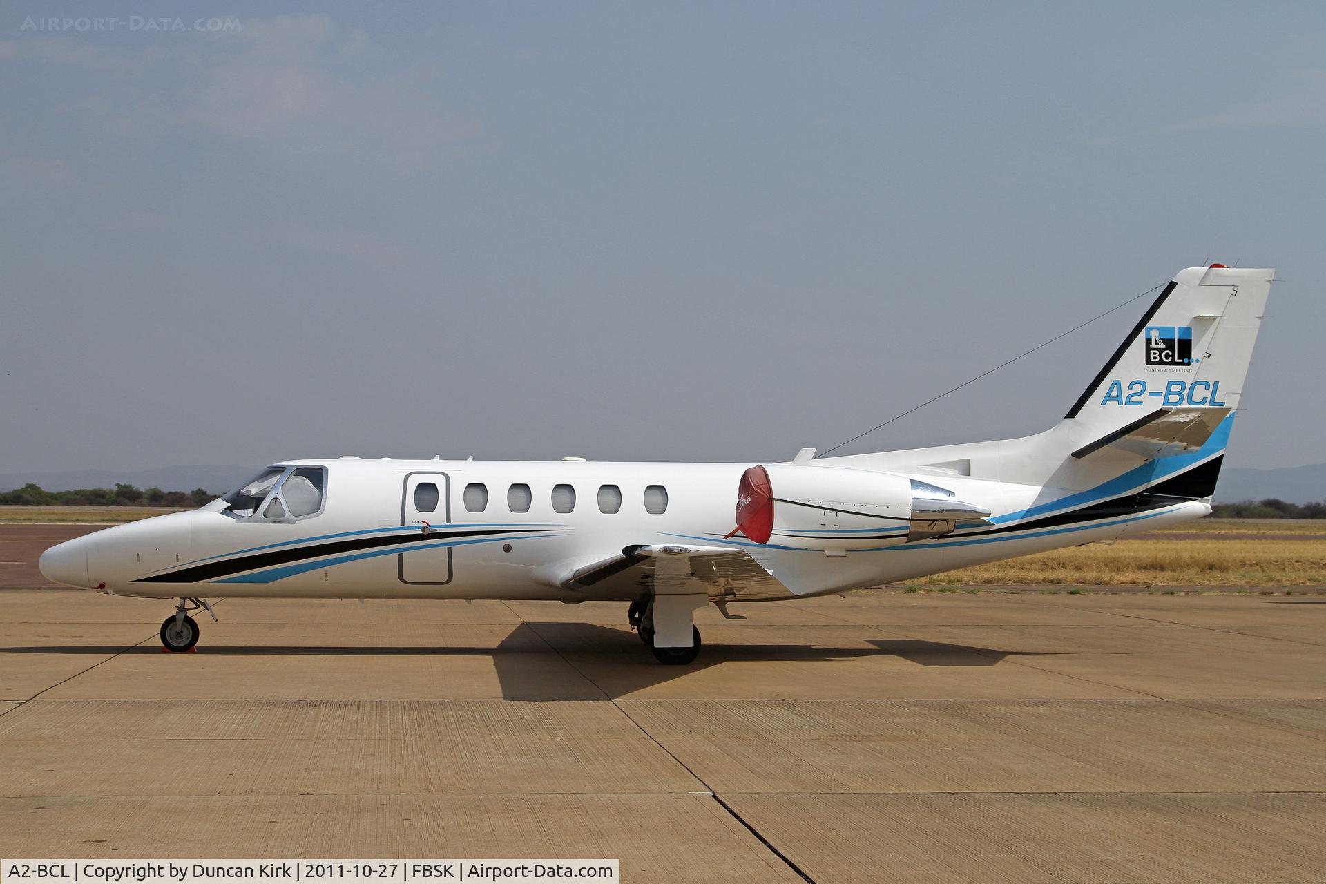 A2-BCL, 2002 Cessna 550 C/N 550-1024, Nice ramp shot at Gaborone
