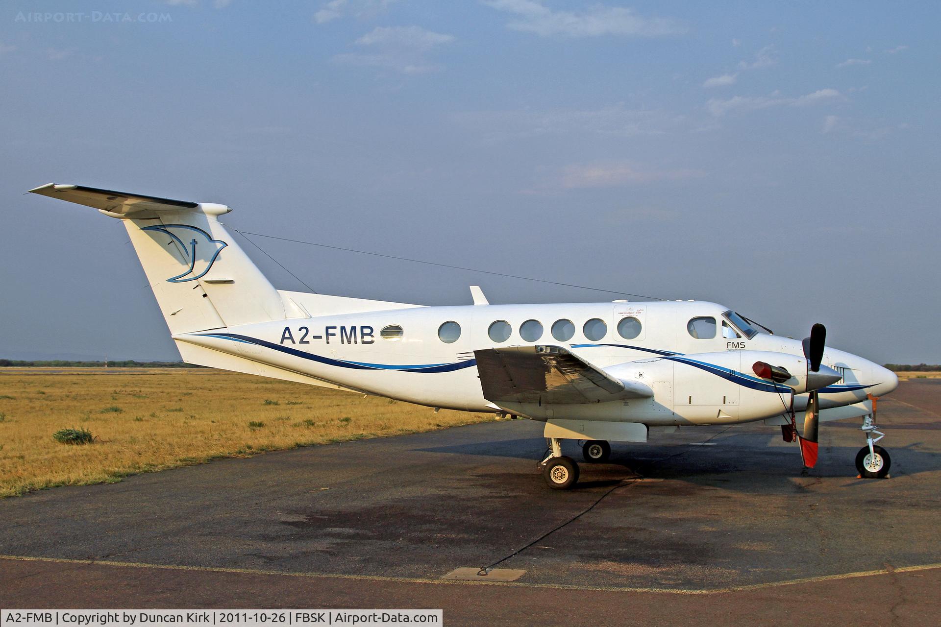 A2-FMB, 1975 Beech 200 Super King Air C/N BB-111, Quality evening photo rampside at Gaborone
