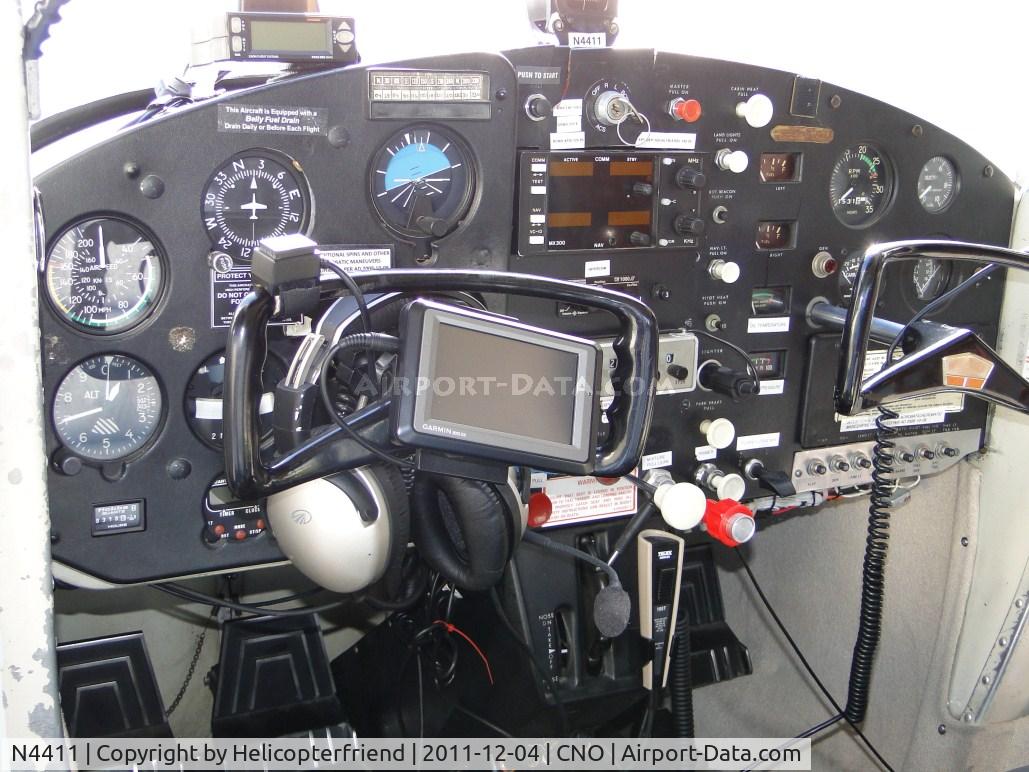 N4411, 1965 Cessna 150F C/N 15062560, Cockpit area, getting ready to depart