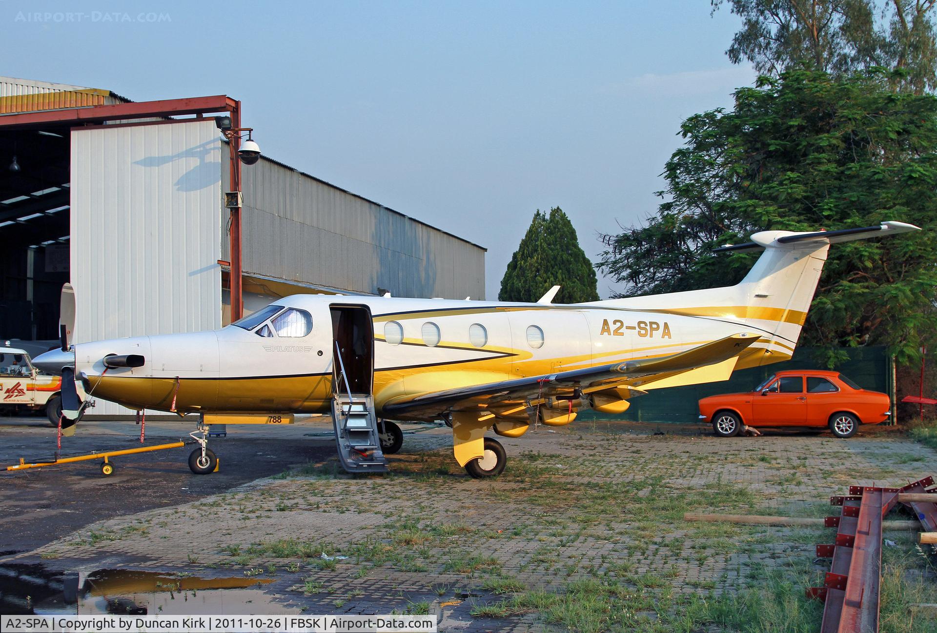 A2-SPA, 2007 Pilatus PC-12/45 C/N 788, Late evening shot prior to departure