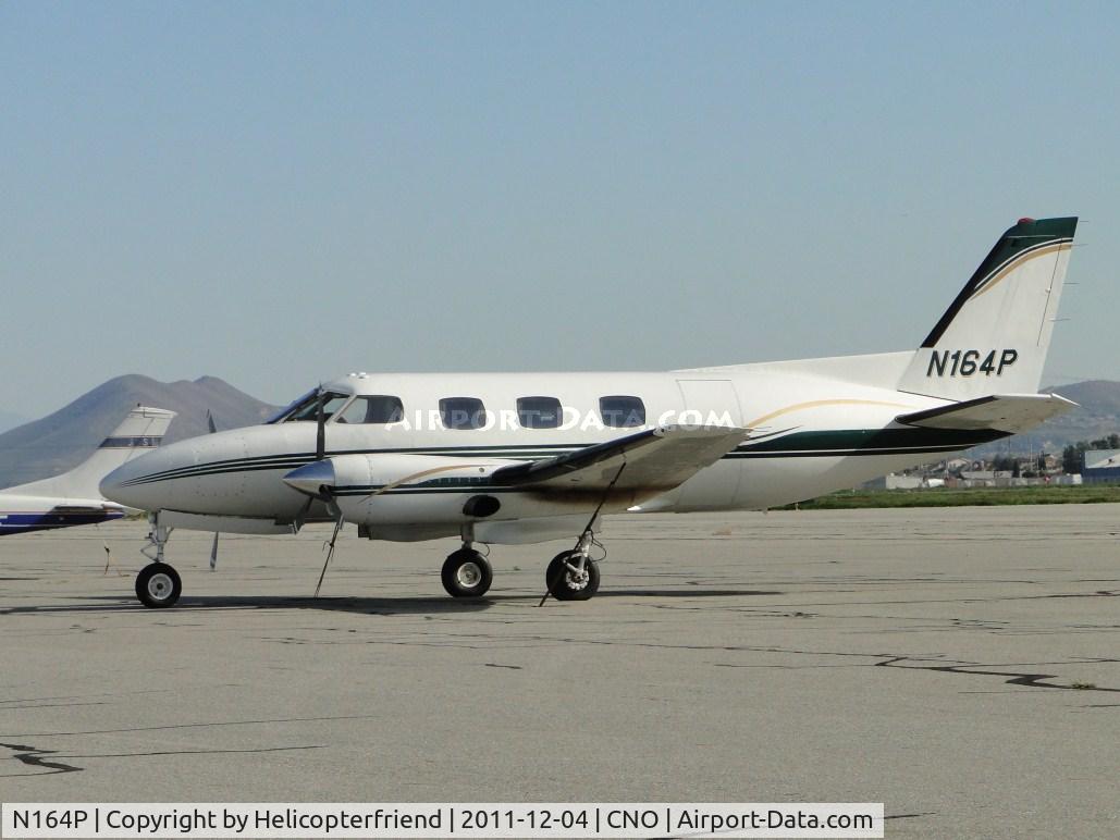 N164P, 1969 Swearingen SA-26AT Merlin IIB C/N T26-164, Parked south of the Control Tower