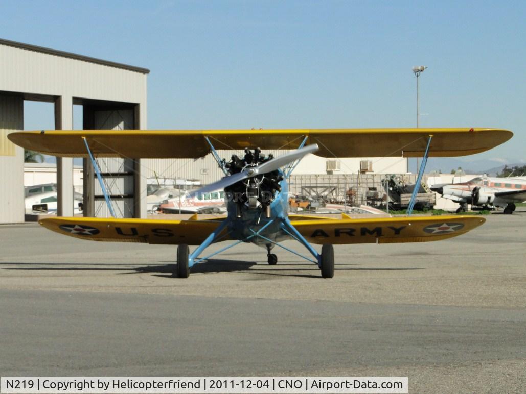 N219, 1939 Waco UPF-7 C/N 5302, Warming up before taxiing out