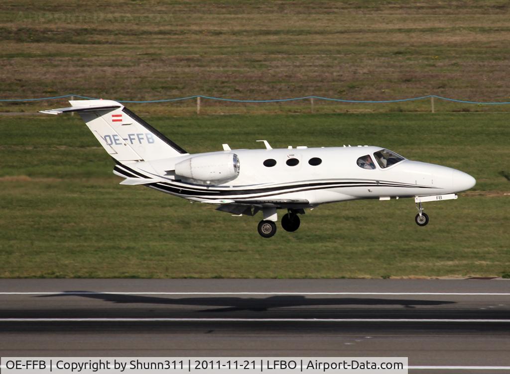 OE-FFB, 2008 Cessna 510 Citation Mustang Citation Mustang C/N 510-0065, Landing rwy 14R