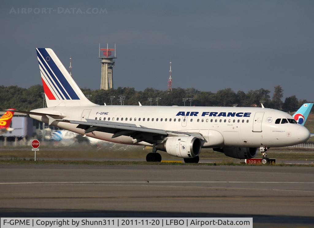 F-GPME, 1996 Airbus A319-113 C/N 625, Taxiing to the Terminal after landing rwy 14R
