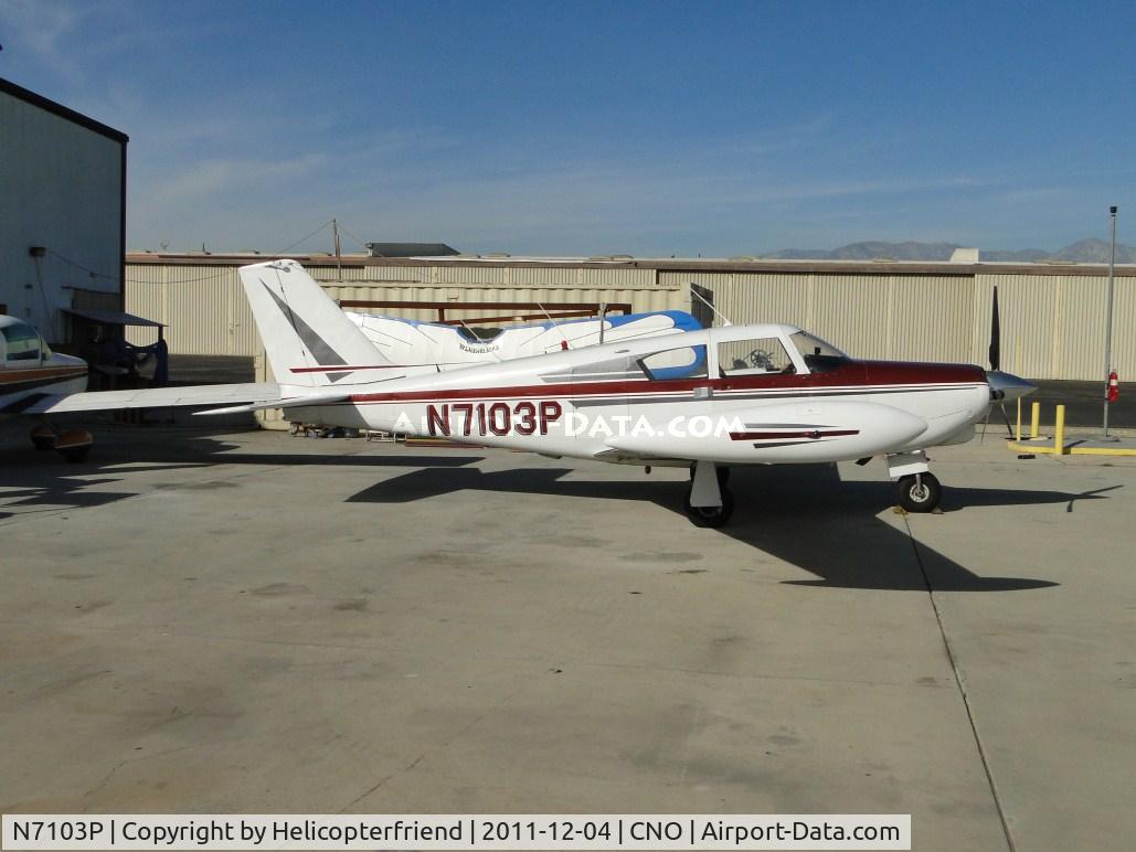 N7103P, 1960 Piper PA-24-250 Comanche C/N 24-2259, Parked