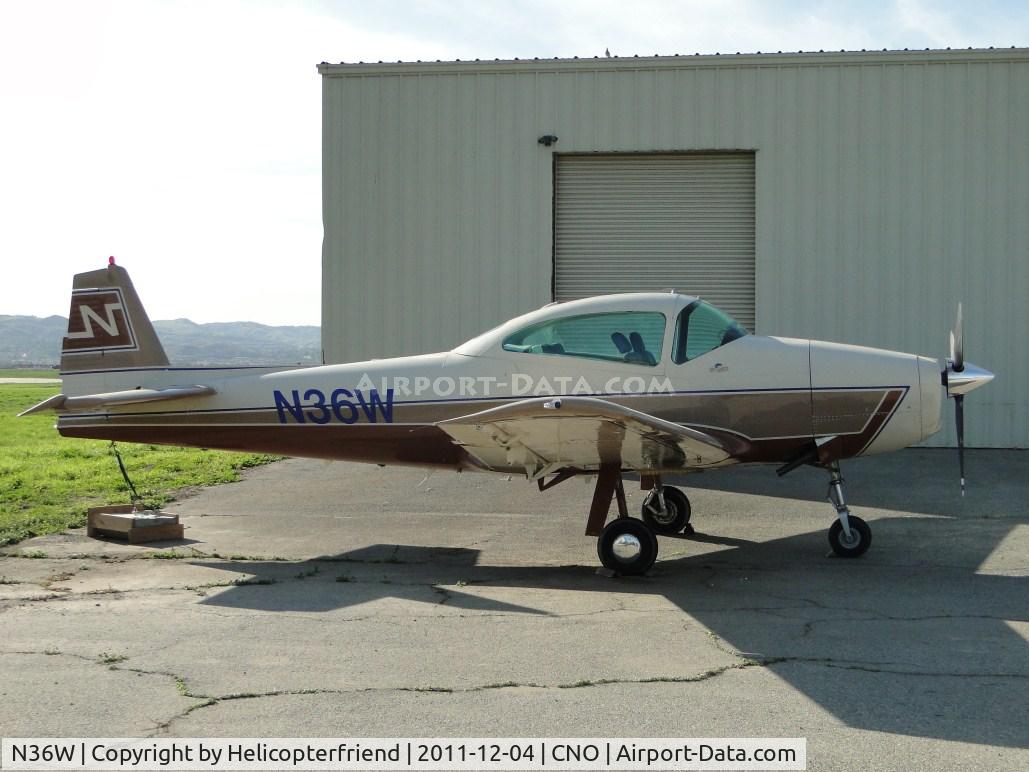 N36W, 1950 Ryan Navion B C/N NAV-4-2263B, Parked near Typesetters