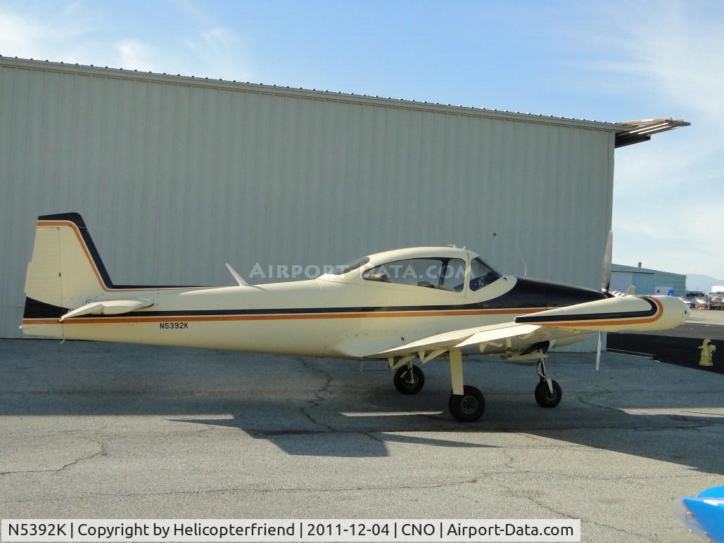 N5392K, 1951 Ryan Navion B C/N NAV-4-2292B, Parked near Typesetters