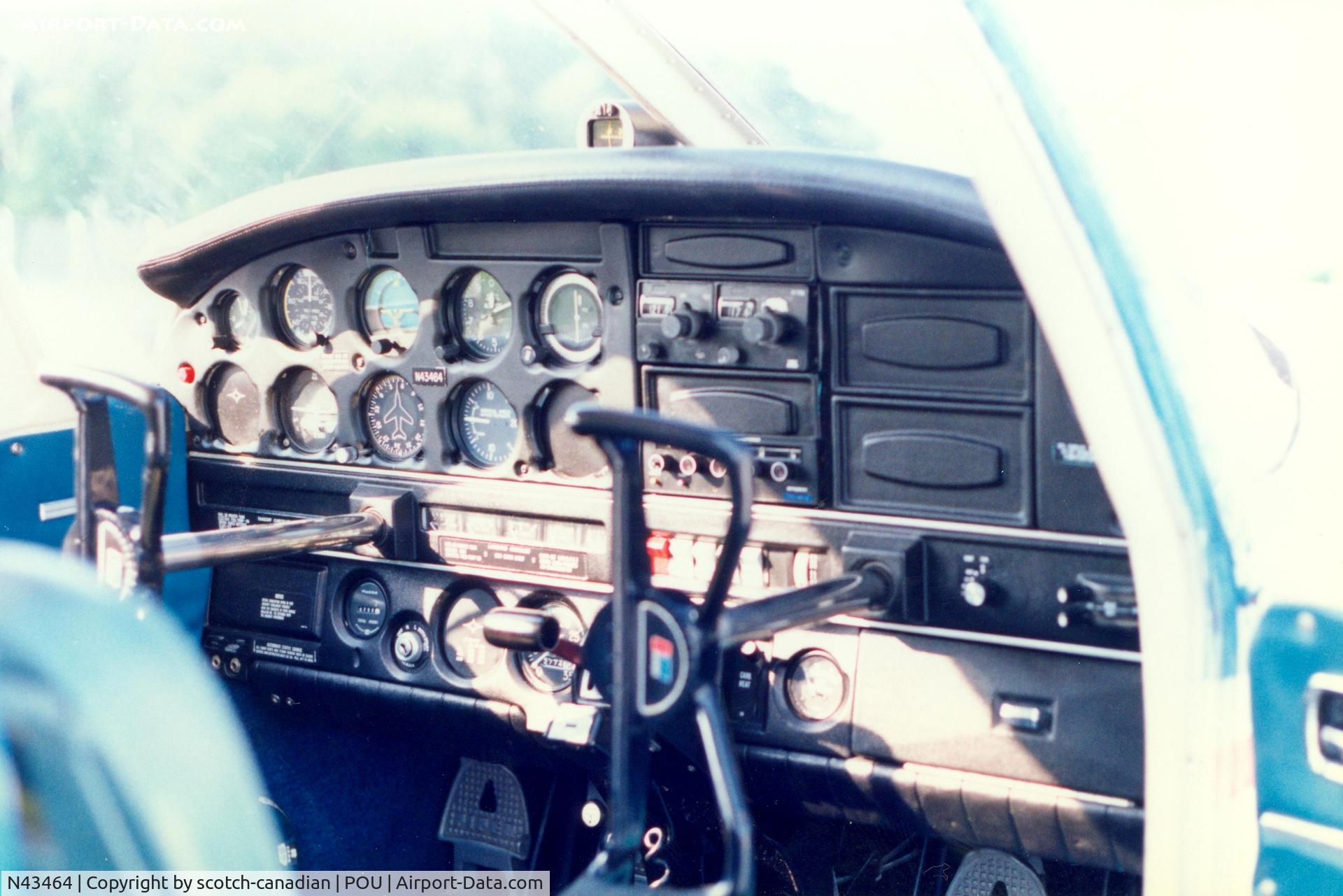 N43464, 1974 Piper PA-28-140 C/N 28-7425369, 1974 Piper PA-28-140 N43464 at Dutchess County Airport, Poughkeepsie, NY - 1987