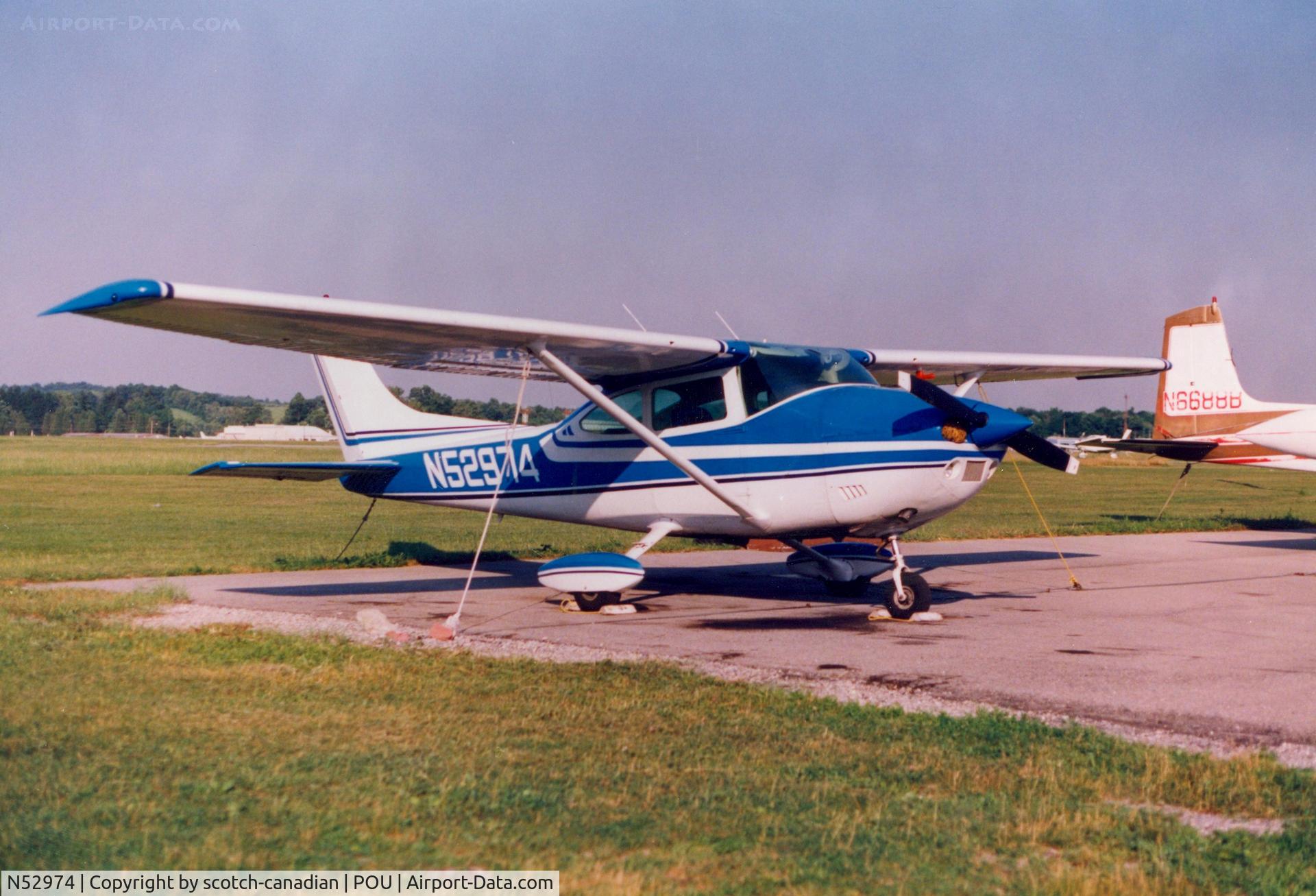 N52974, 1974 Cessna 182P Skylane C/N 18262981, 1974 Cessna 182P N52974 at Dutchess County Airport, Poughkeepsie, NY - 1987