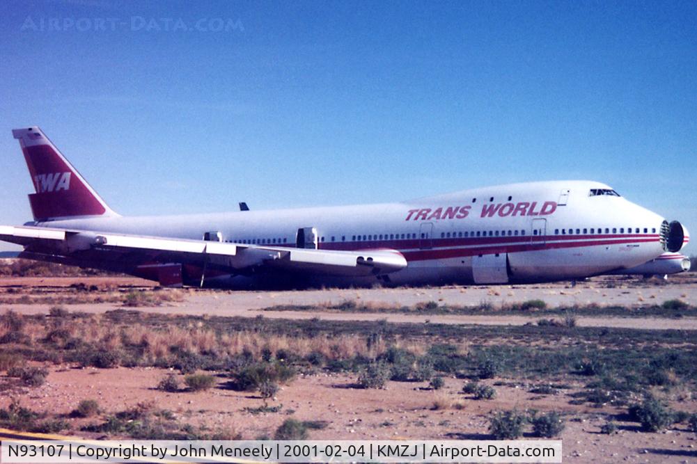 N93107, 1970 Boeing 747-131 C/N 19673, Derelict at MZJ