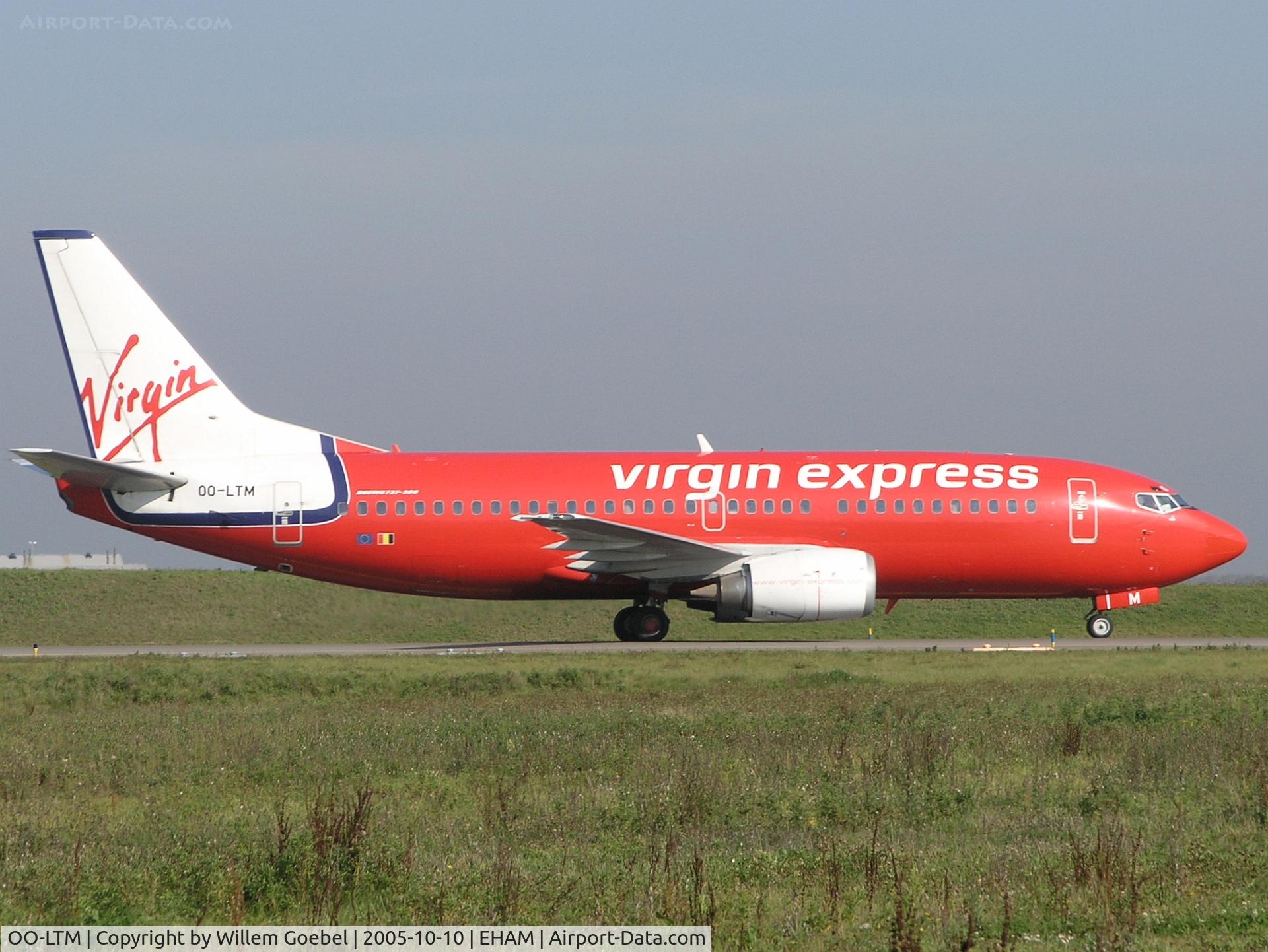 OO-LTM, 1991 Boeing 737-3M8 C/N 25070, Taxi to the gate of Schiphol Airport
