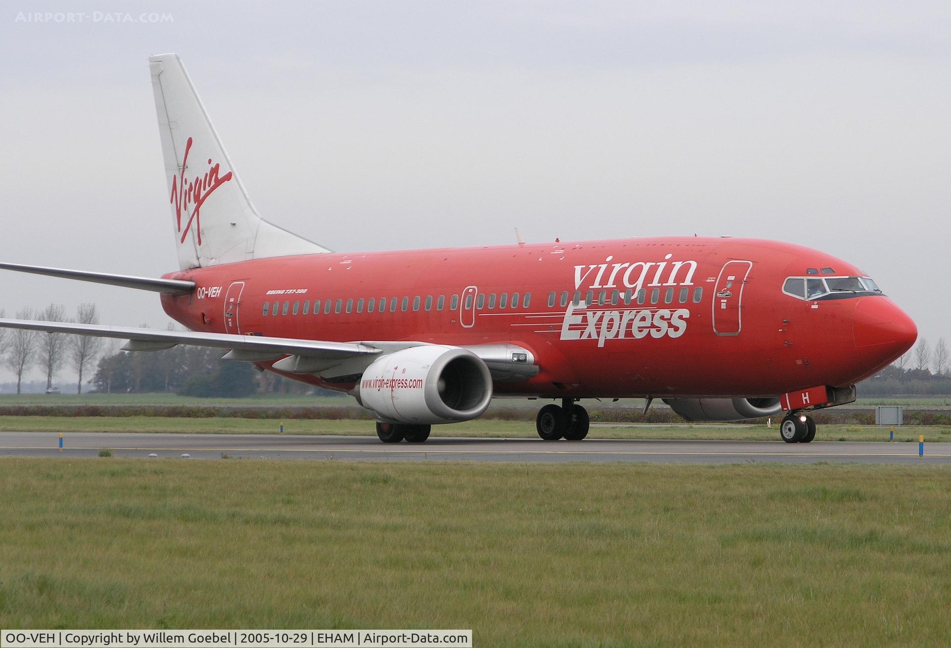 OO-VEH, 1998 Boeing 737-36N C/N 28571, Taxi to the gate of Schiphol Airport