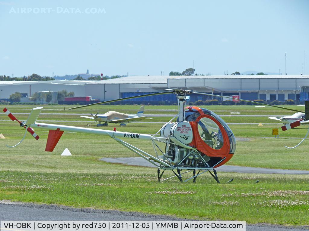 VH-OBK, 1980 Hughes 269C C/N 1190855, Schweizer 296 VH-OBK at Moorabbin