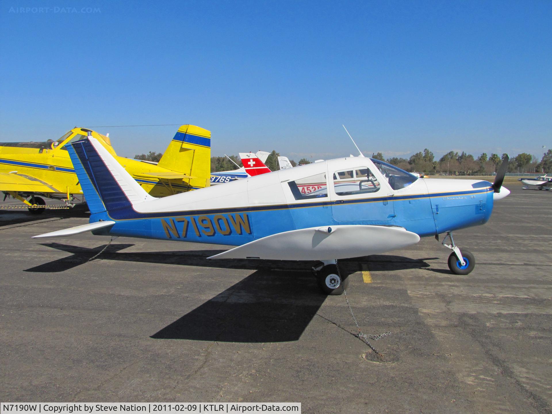 N7190W, 1963 Piper PA-28-180 C/N 28-1002, Andros Engineering Corp (Santa Margarita, CA) 1963 Piper PA-28-180 Cherokee @ Tulare, CA for International Ag Expo