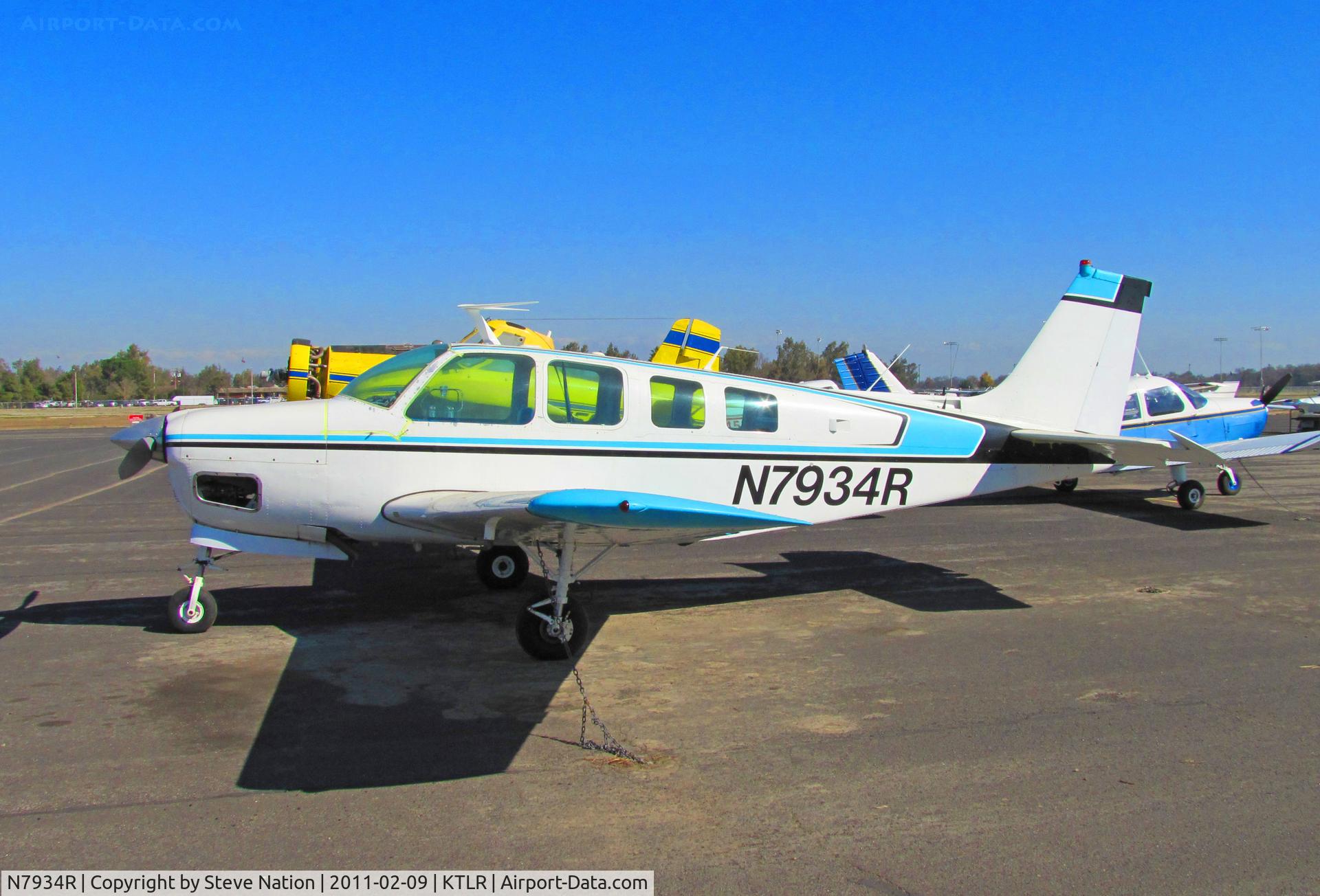 N7934R, 1969 Beech 36 Bonanza C/N E-142, Bay area-based 1969 Beech 36 @ Tulare, CA for International Ag Expo