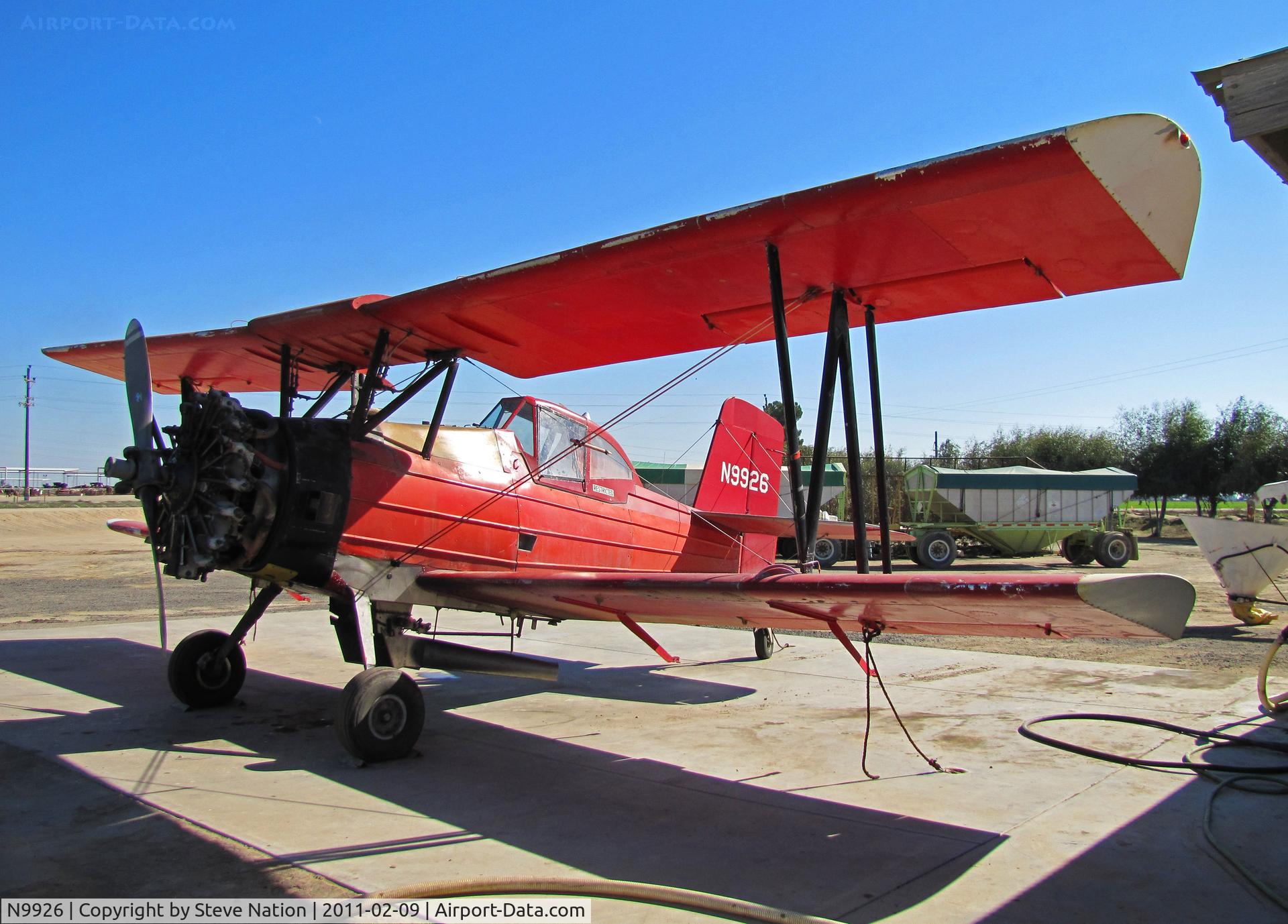 N9926, 1974 Grumman-Schweizer G-164A C/N 1334, Hughes Flying Service (Riverdale, CA) dark red 1974 G-164A rigged for spreading dry material @ Brian Hughes' airstrip