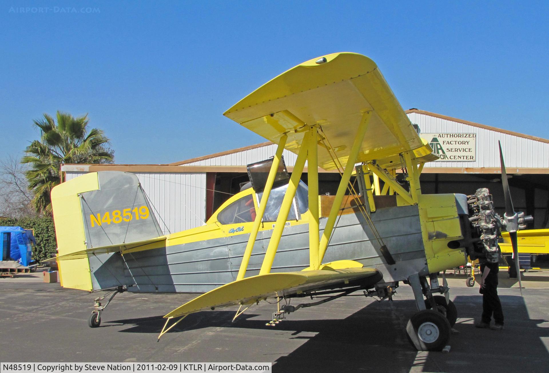 N48519, 1976 Grumman-Schweizer G-164B C/N 42B, Wilbur-Ellis Inc. (Salinas, CA) 1976 G-164B rigged as sprayer over from King City for maintenance at Tulare, CA