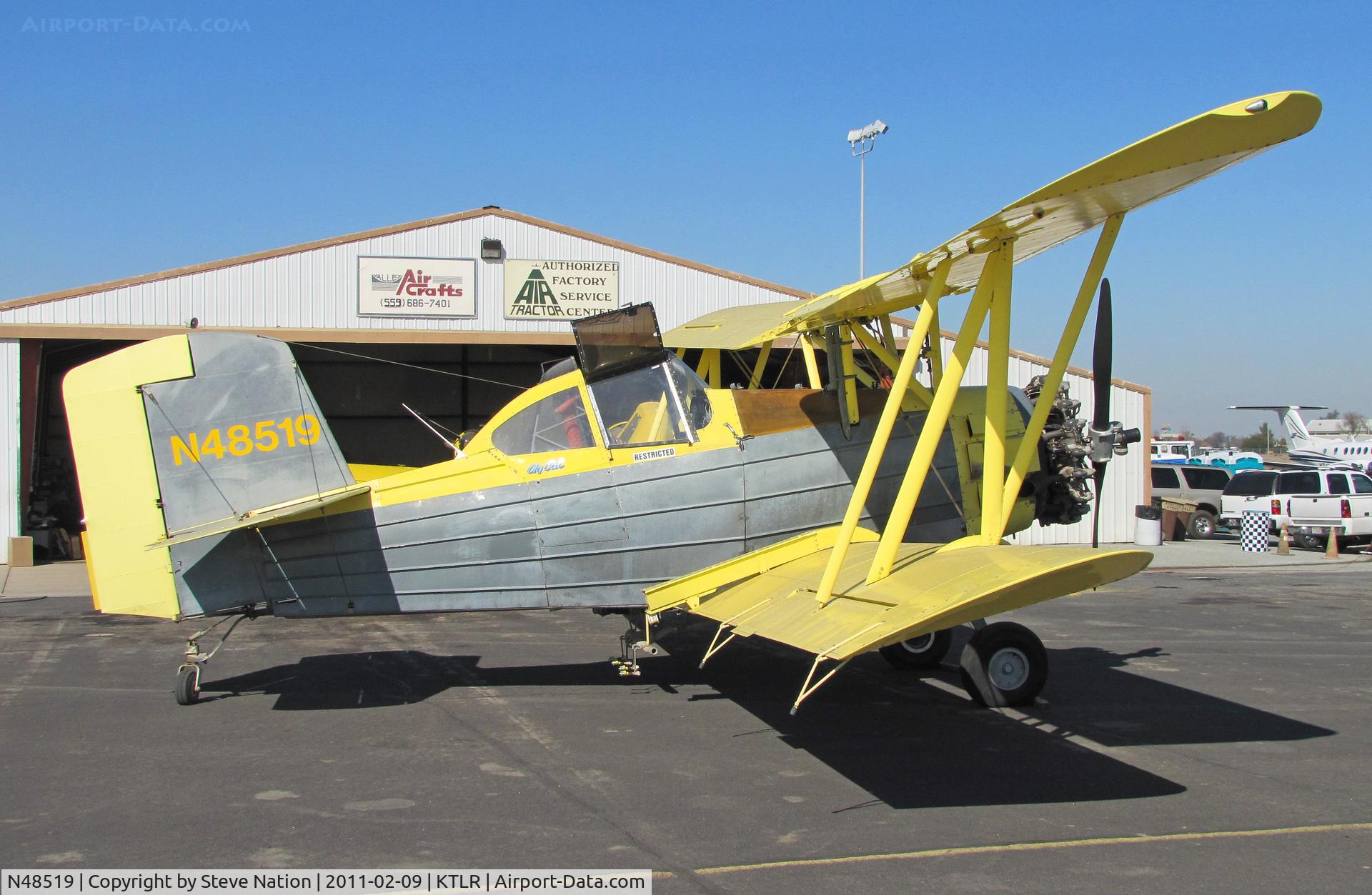 N48519, 1976 Grumman-Schweizer G-164B C/N 42B, Wilbur-Ellis Inc. (Salinas, CA) 1976 G-164B rigged as sprayer over from King City for maintenance at Tulare, CA