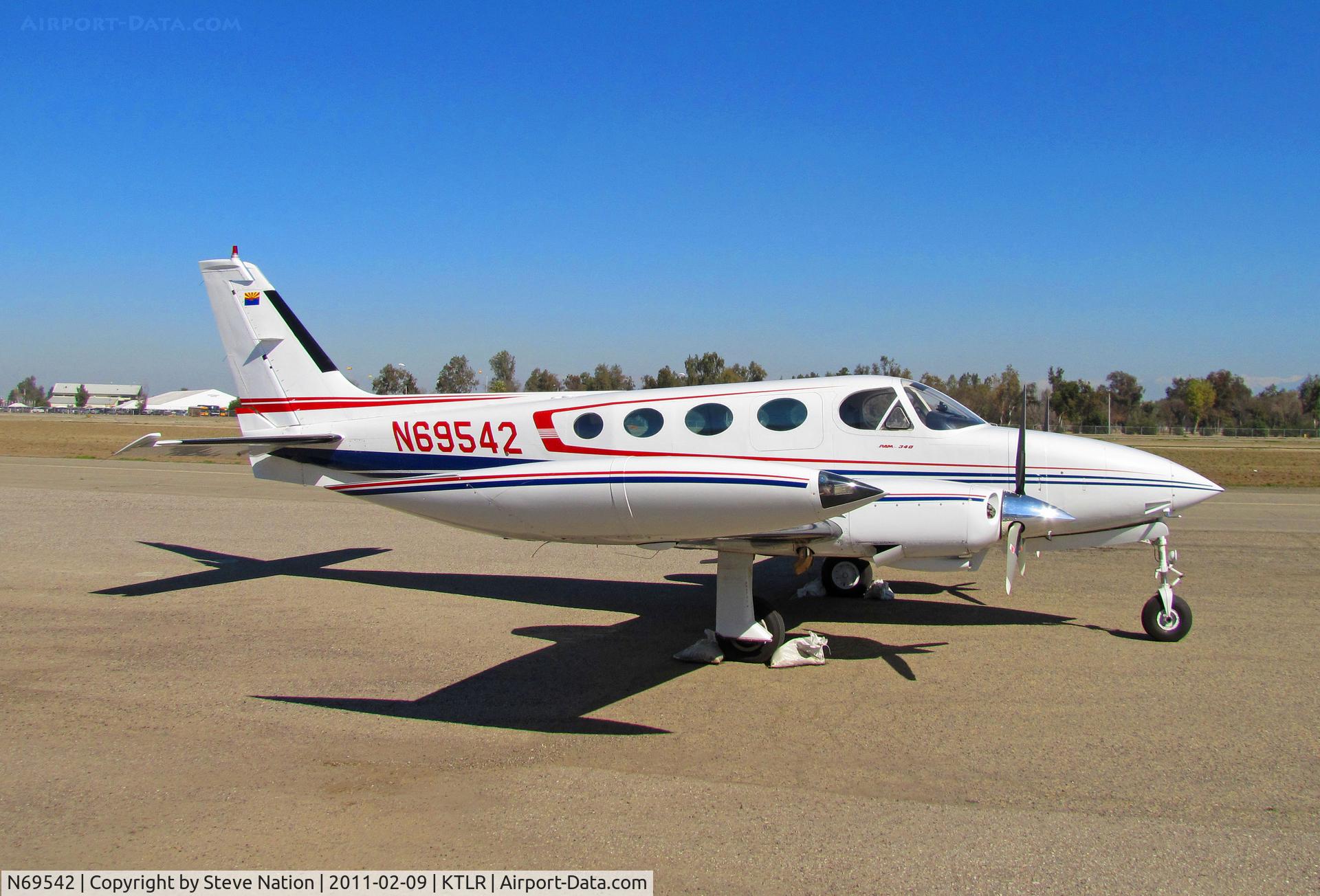 N69542, 1974 Cessna 340 C/N 340-0362, R and A Van Hofwegen Family LLC (Buckeye, AZ) 1974 Cessna 340 @Tulare, CA for International Ag Expo