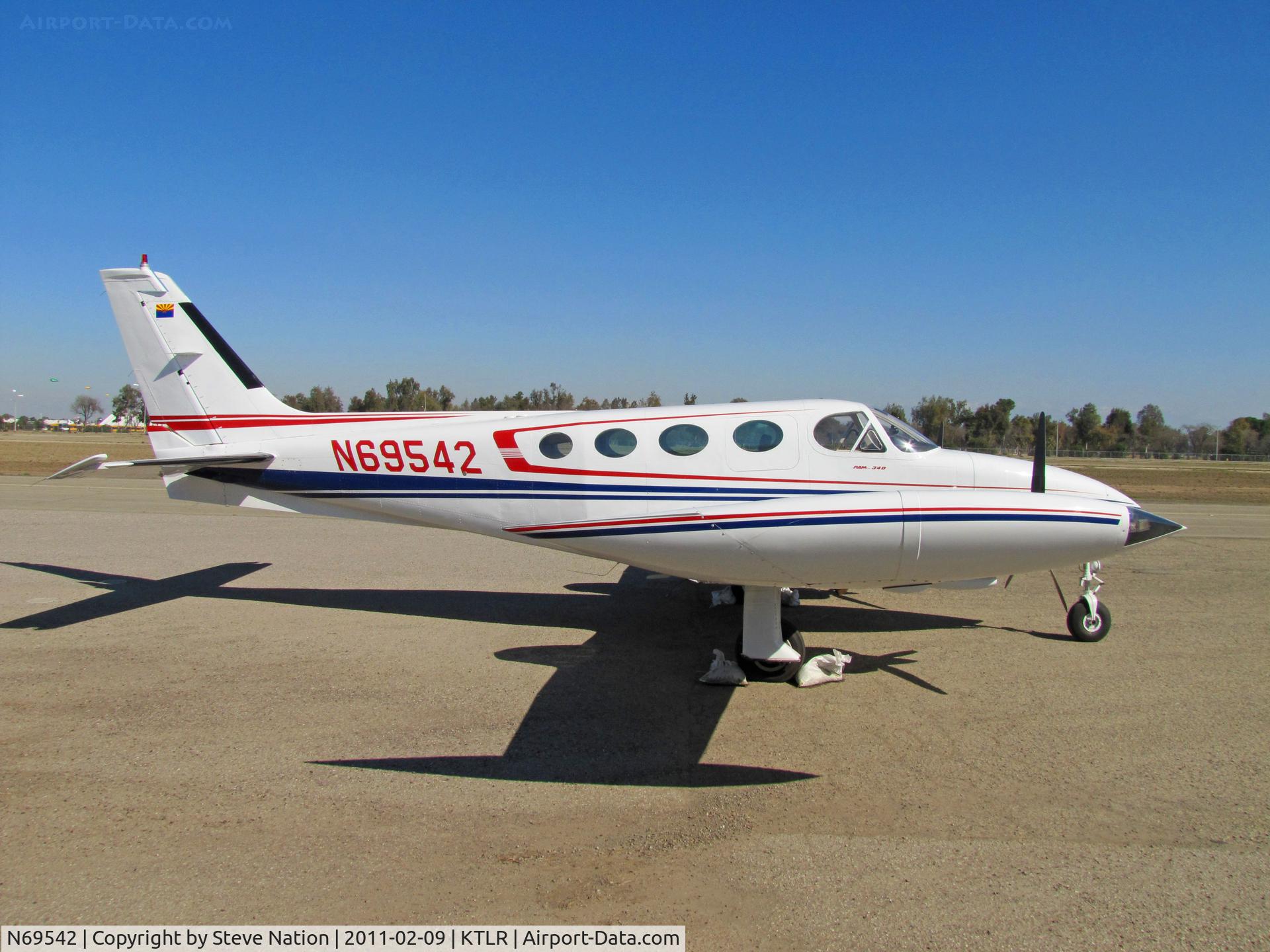 N69542, 1974 Cessna 340 C/N 340-0362, R and A Van Hofwegen Family LLC (Buckeye, AZ) 1974 Cessna 340 @Tulare, CA for International Ag Expo