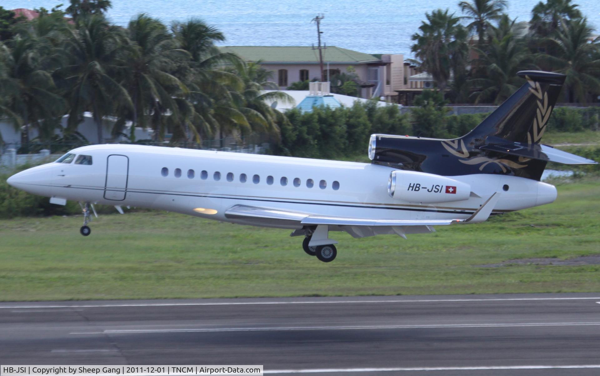 HB-JSI, 2008 Dassault Falcon 7X C/N 037, HB-JSI at TNCM