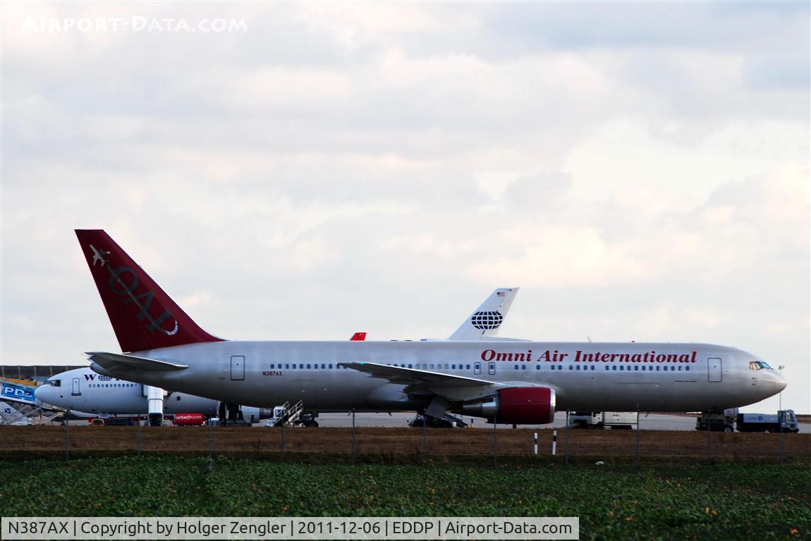 N387AX, 1991 Boeing 767-319/ER C/N 24875, Not every day at LEJ, but always a welcome guest, too.