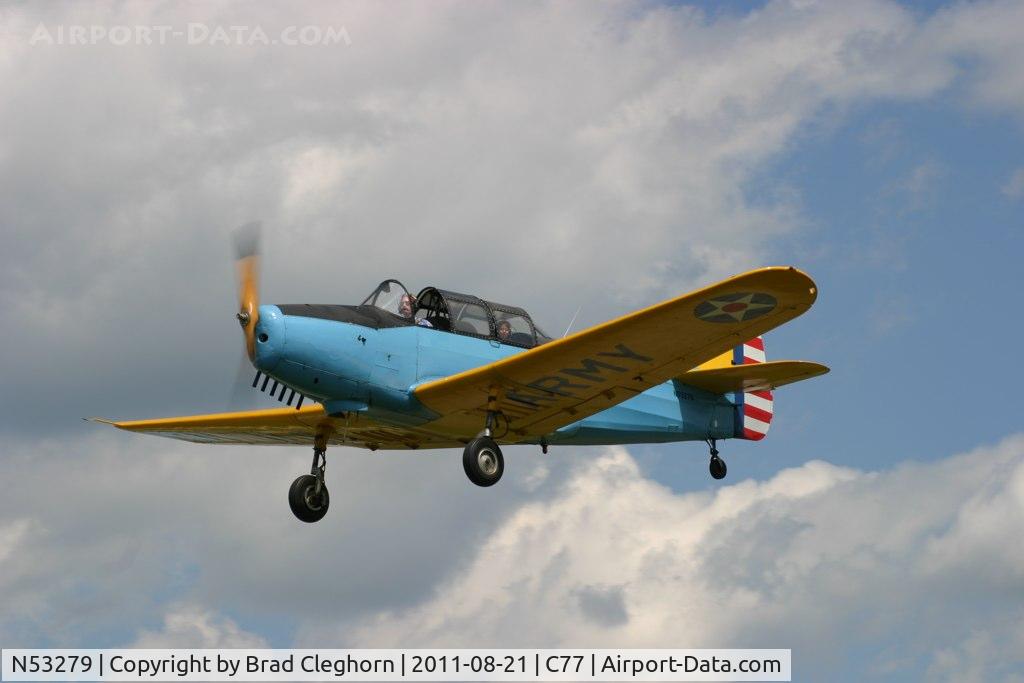 N53279, 1943 Fairchild M-62A-3 Cornell II C/N T43-5589, Poplar Grove fly-in