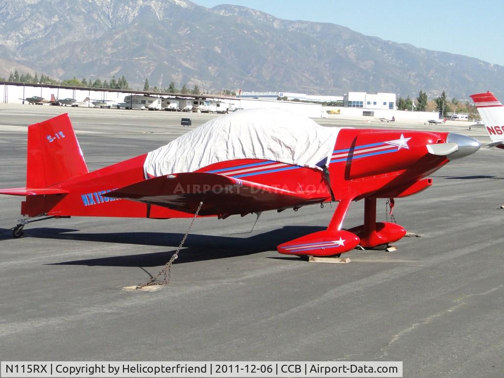 N115RX, 2010 Thorp T-18W Tiger C/N 2019, Covered up, tied down and parked in transient parking