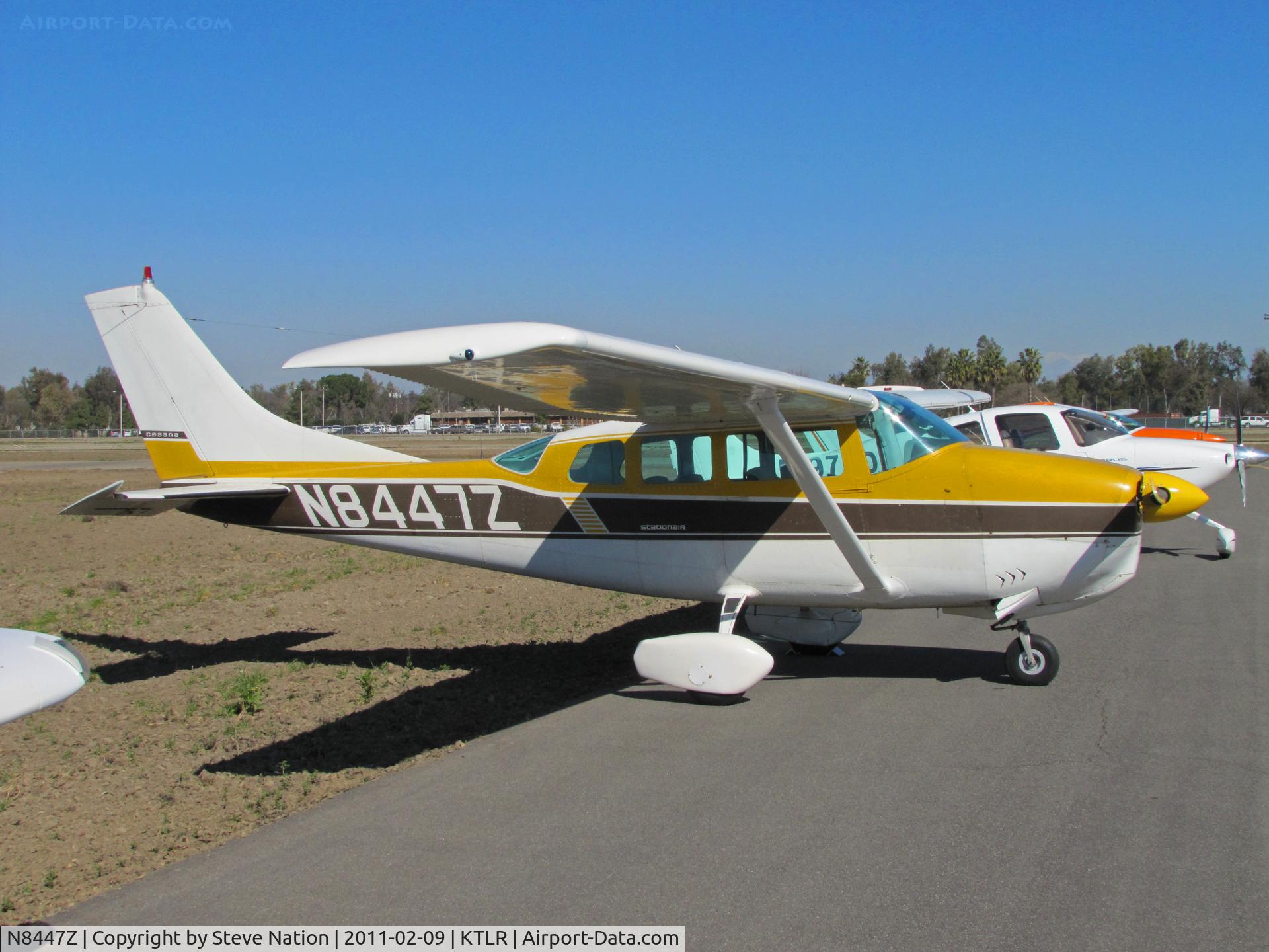 N8447Z, 1963 Cessna 210-5(205) C/N 205-0447, H O Miller & Sons (Denair, CA) 1963 Cessna 205 @ Tulare, CA