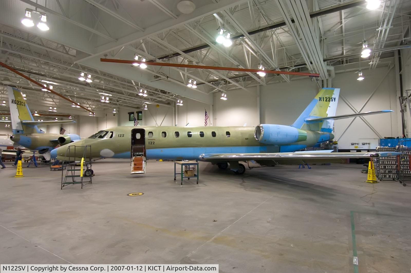N122SV, 2007 Cessna 680 Citation Sovereign C/N 680-0122, 122SV before paint and new N number