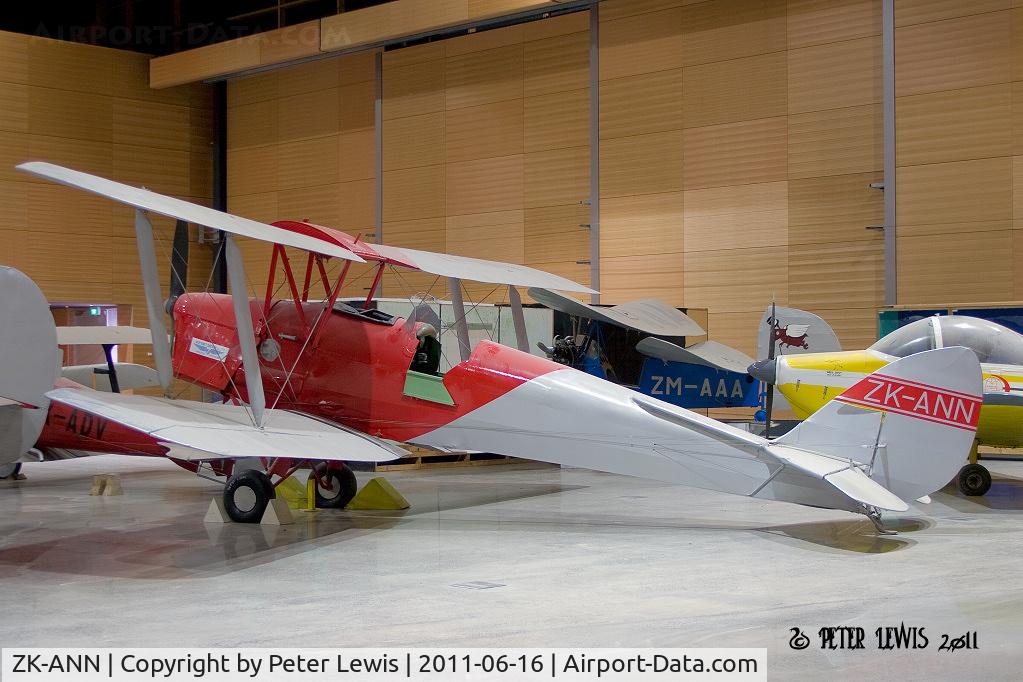 ZK-ANN, De Havilland DH-82A Tiger Moth II C/N 83202 (ZK-AIN), At MoTAT, Auckland
Actually ZK-AIN restored as ZK-ANN