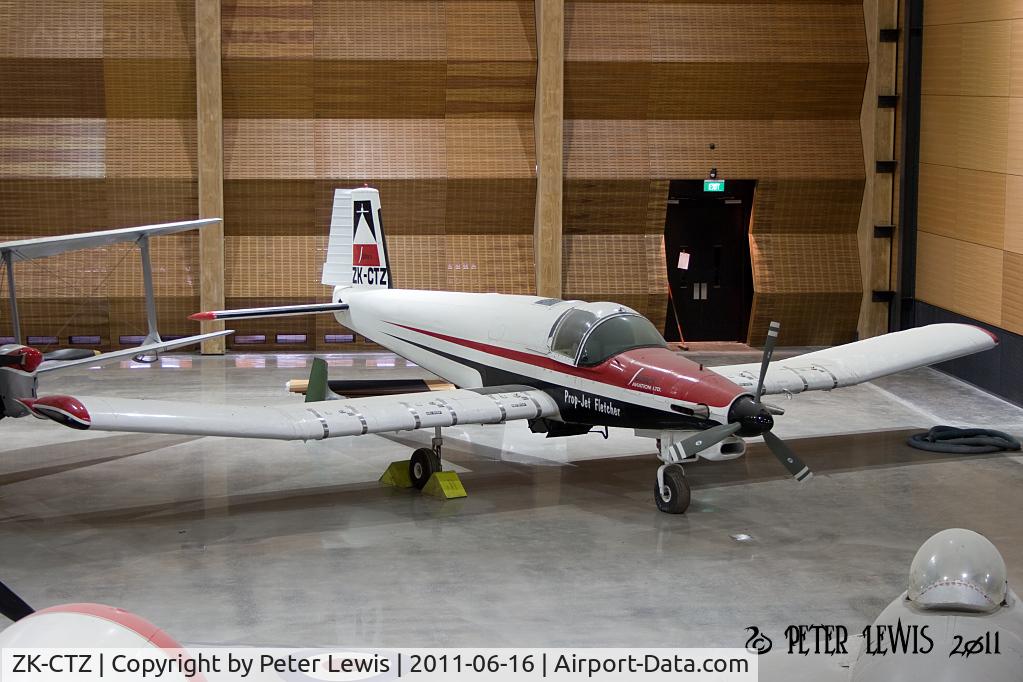 ZK-CTZ, Fletcher FU24 C/N Not found ZK-CTZ, At MoTAT, Auckland.
The one and only Fletcher F.1060