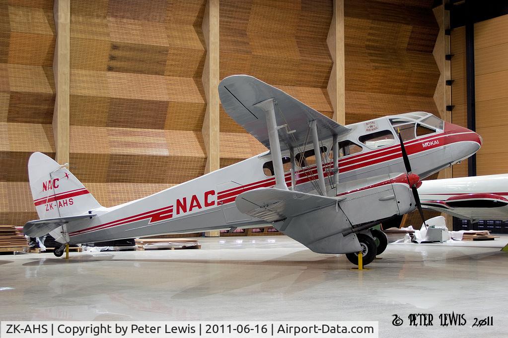 ZK-AHS, De Havilland DH-89A Dragon Rapide C/N 6423, At MoTAT, Auckland.