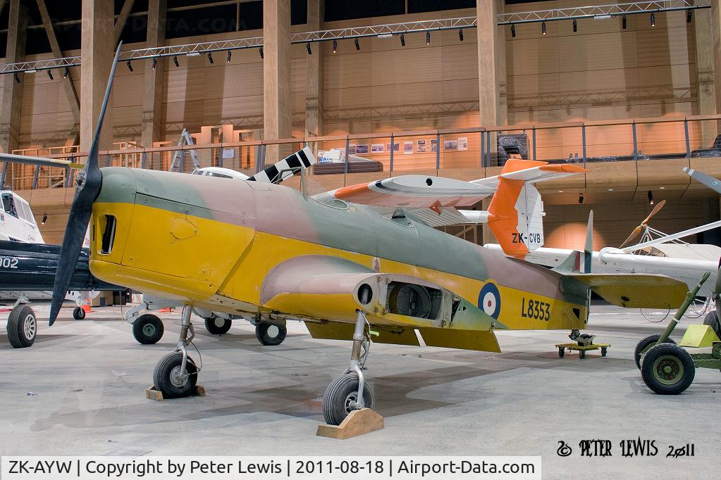 ZK-AYW, 1938 Miles M14A Hawk Trainer 3 C/N 779, At MoTAT, Auckland
Preserved in RAF colours