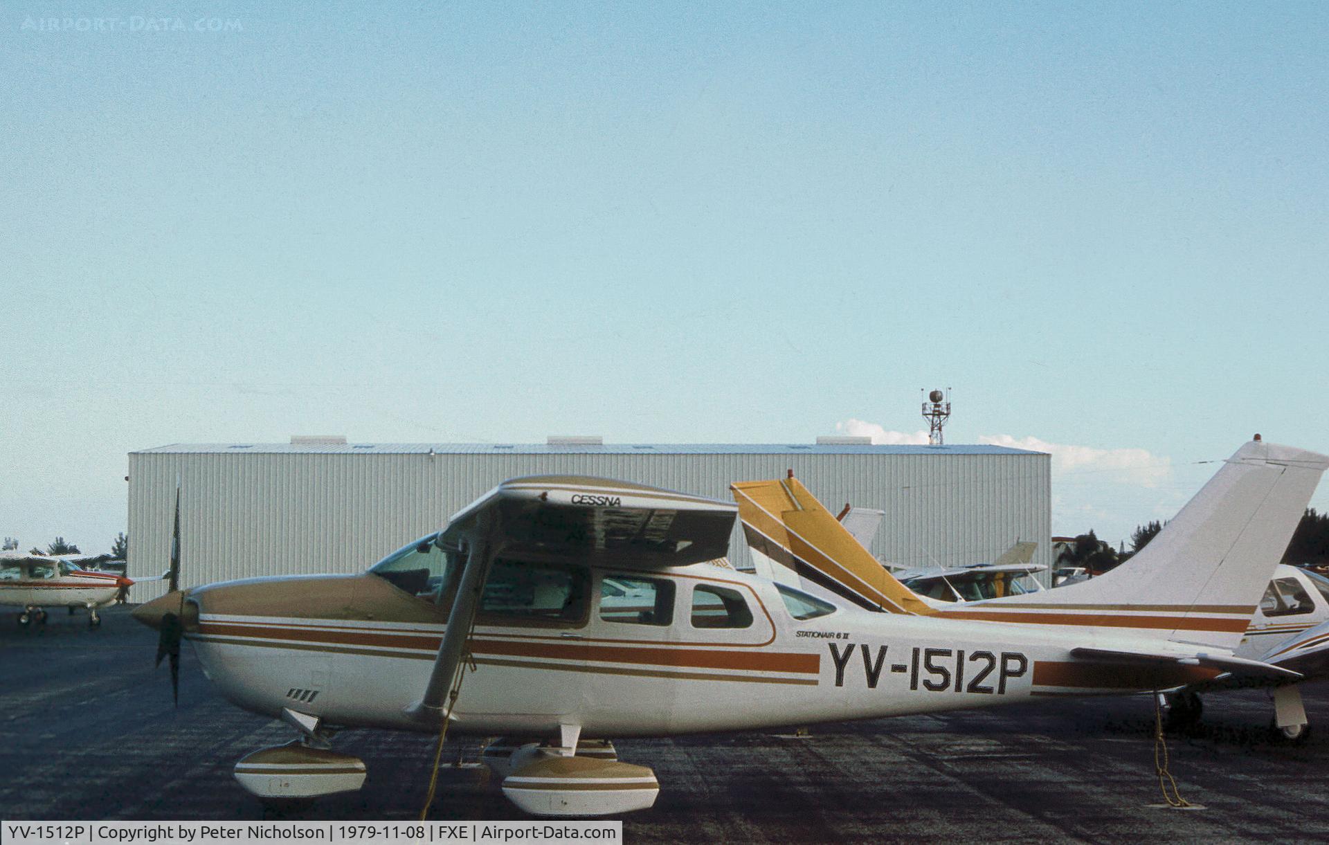 YV-1512P, Cessna U.206G Stationair 6 II C/N U206-5231, Cessna U.206G Stationair seen at Fort Lauderdale Executive in November 1979.