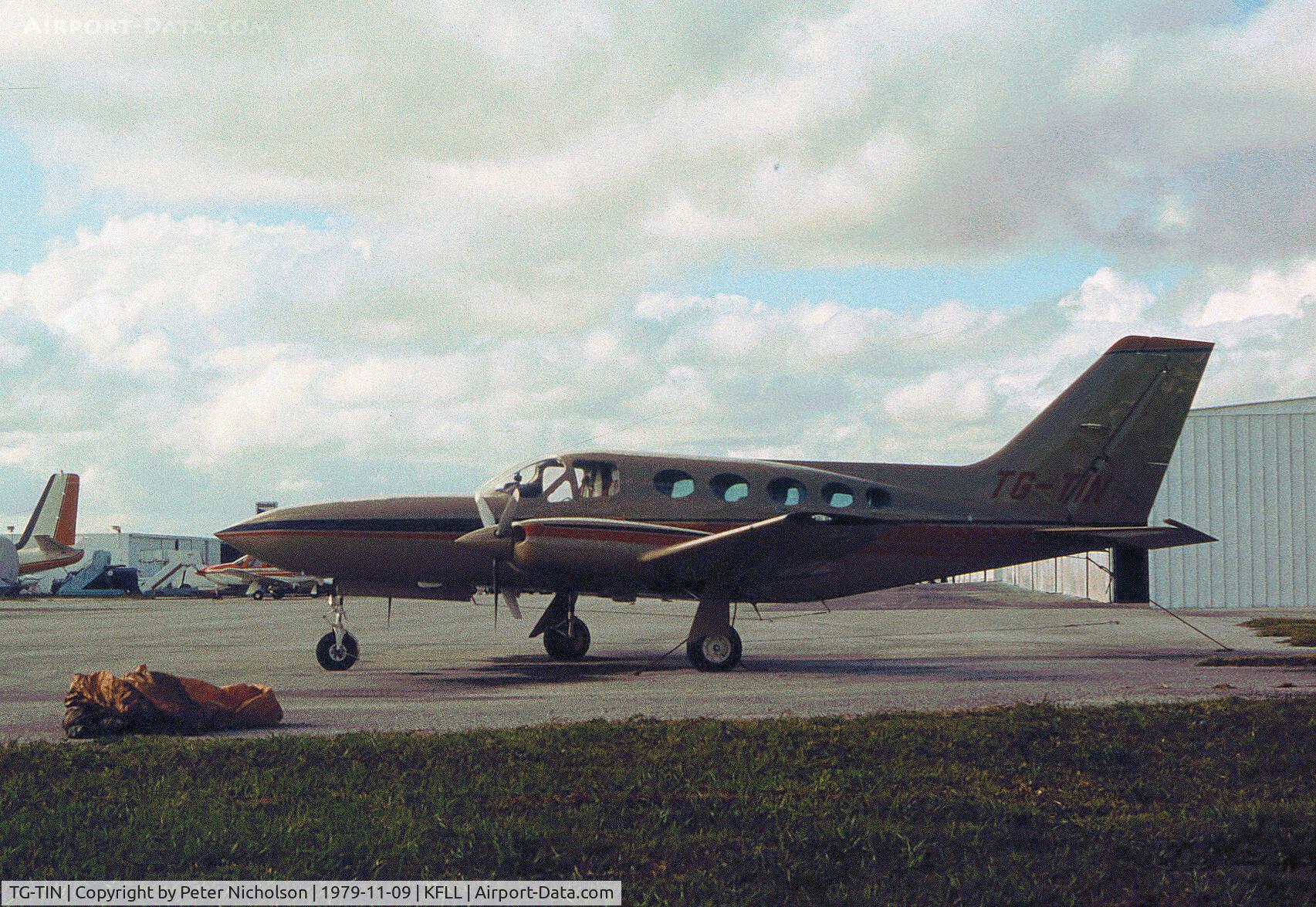 TG-TIN, 1979 Cessna 414A Chancellor Chancellor C/N 414A0274, Cessna 414A Chancellor seen at Fort Lauderdale in November 1979.