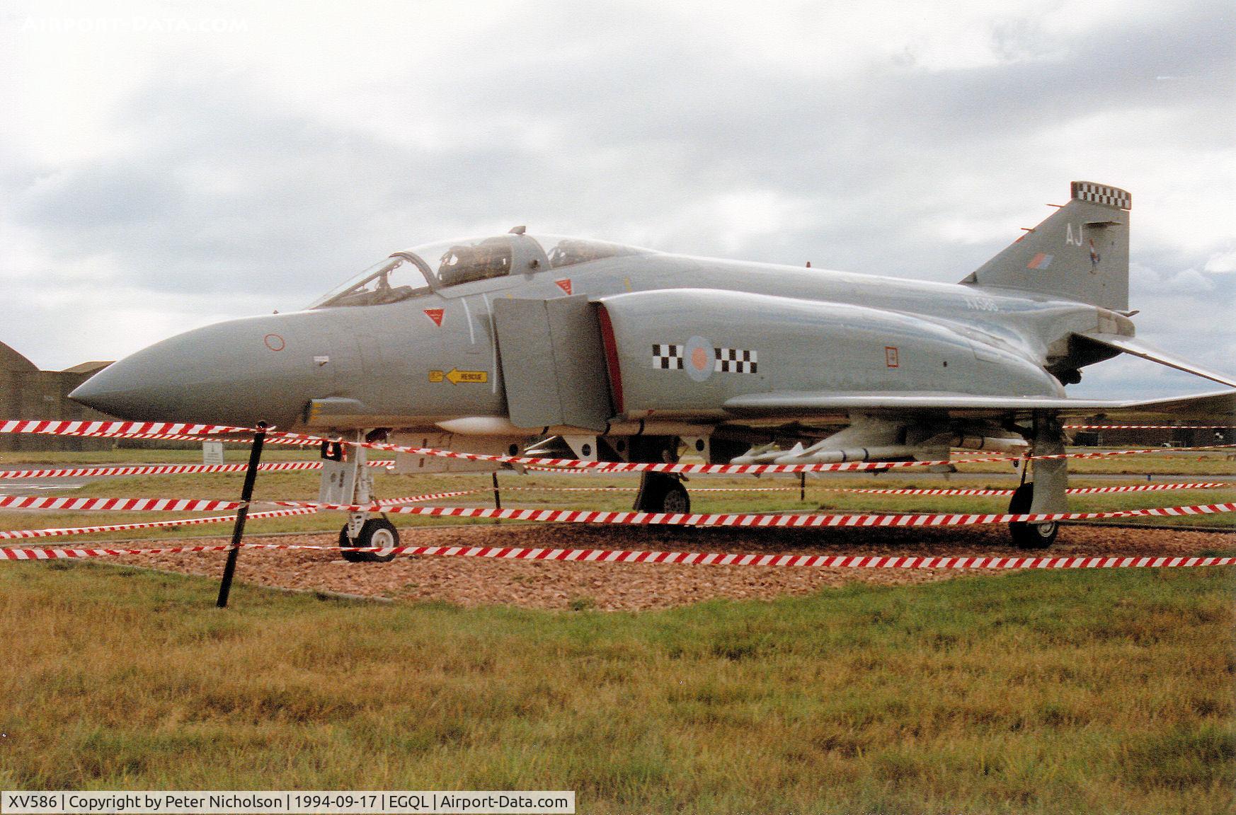 XV586, 1969 McDonnell Douglas Phantom FG1 C/N 3317/9340, Phantom FG.1 with RAF Maintenance serial 9067M preserved at RAF Leuchars as seen at the 1994 Airshow.