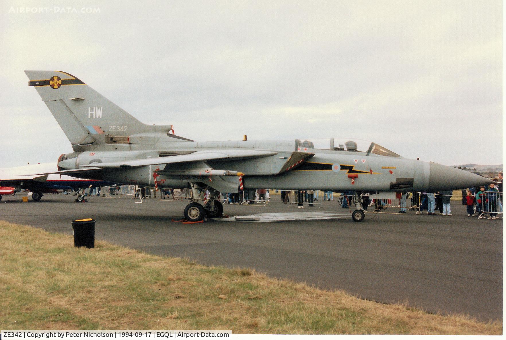 ZE342, 1987 Panavia Tornado F.3 C/N 647/AS044/3288, Tornado F.3 of 111 Squadron based at RAF Leuchars on display at the 1994 Airshow.