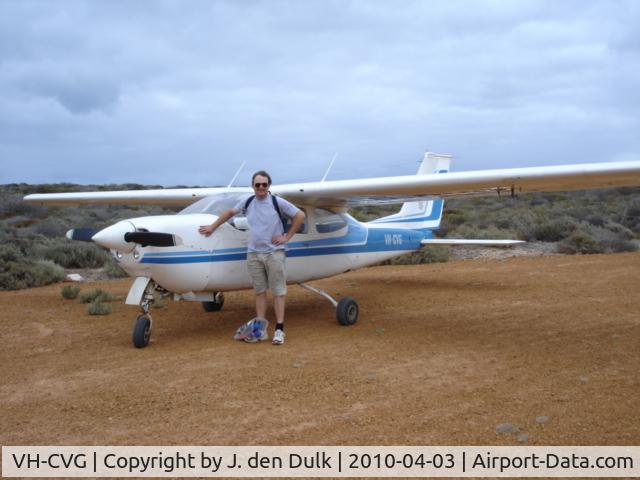 VH-CVG, 1975 Cessna 177RG Cardinal C/N 177RG0696, VH-CVG on East Wallaby Island in the Abrohlos Islands.
