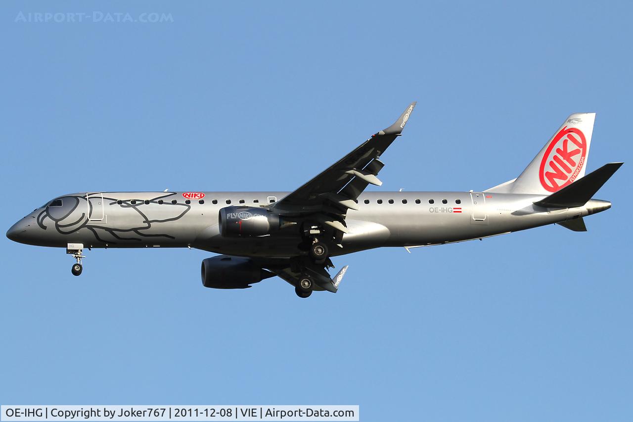 OE-IHG, 2011 Embraer 190LR (ERJ-190-100LR) C/N 19000435, NIKI
