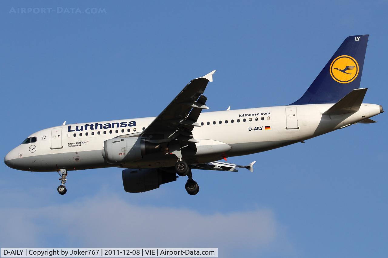 D-AILY, 1998 Airbus A319-114 C/N 875, Lufthansa