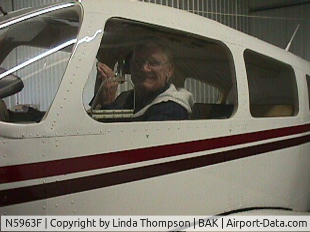 N5963F, 1976 Piper PA-28-151 C/N 28-7715161, Taken in the hanger at Columbus Airport in Columbus Indiana when he owned the aircraft N5963f