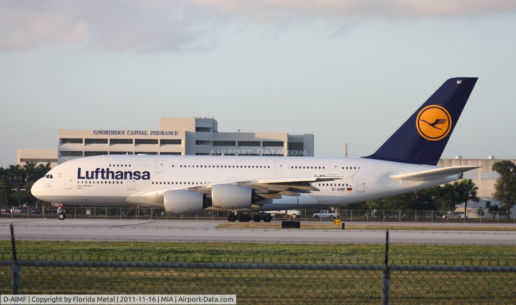 D-AIMF, 2011 Airbus A380-841 C/N 066, Lufthansa A380