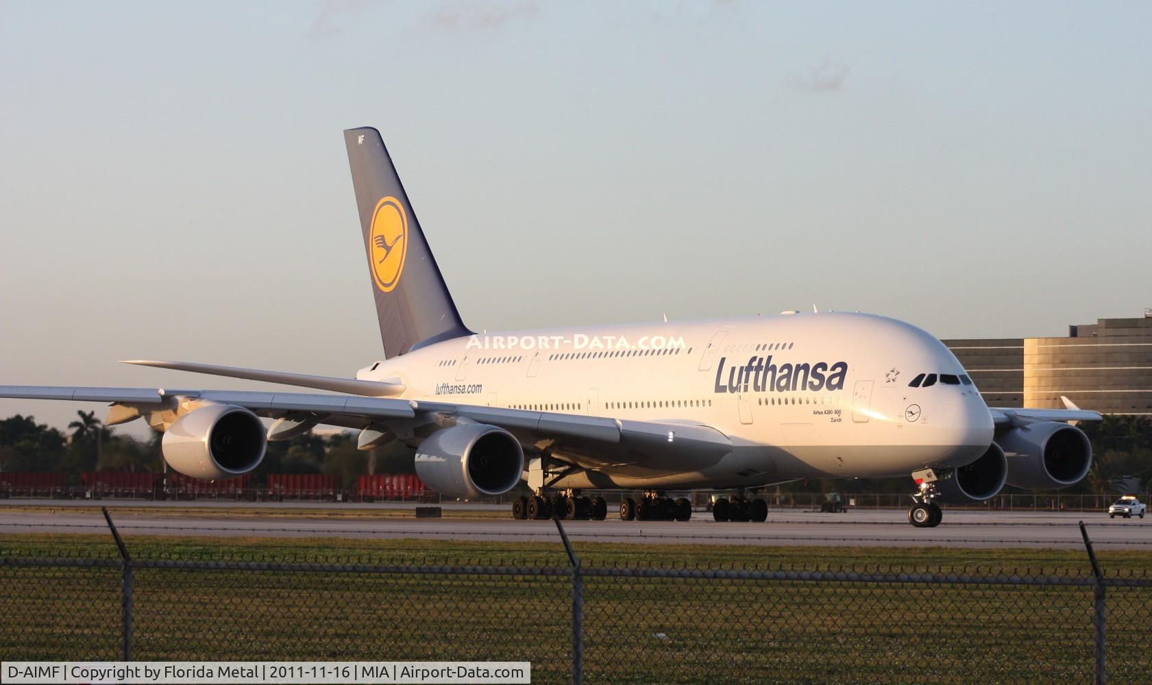 D-AIMF, 2011 Airbus A380-841 C/N 066, Lufthansa A380