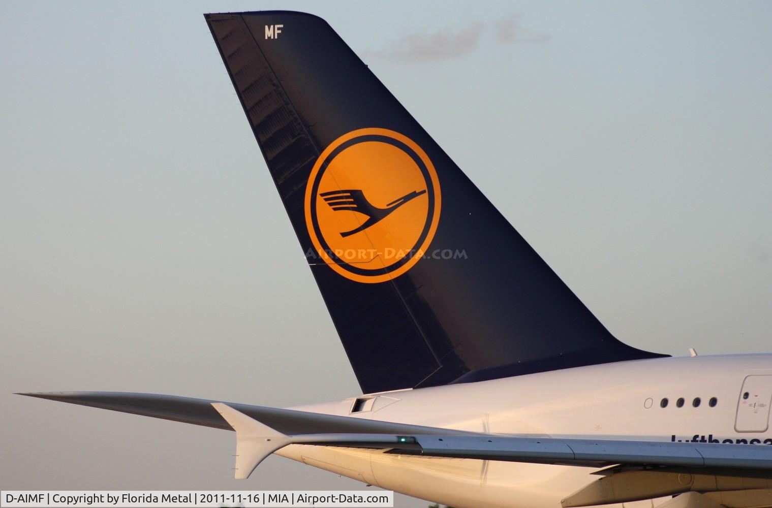 D-AIMF, 2011 Airbus A380-841 C/N 066, Tail of the A380