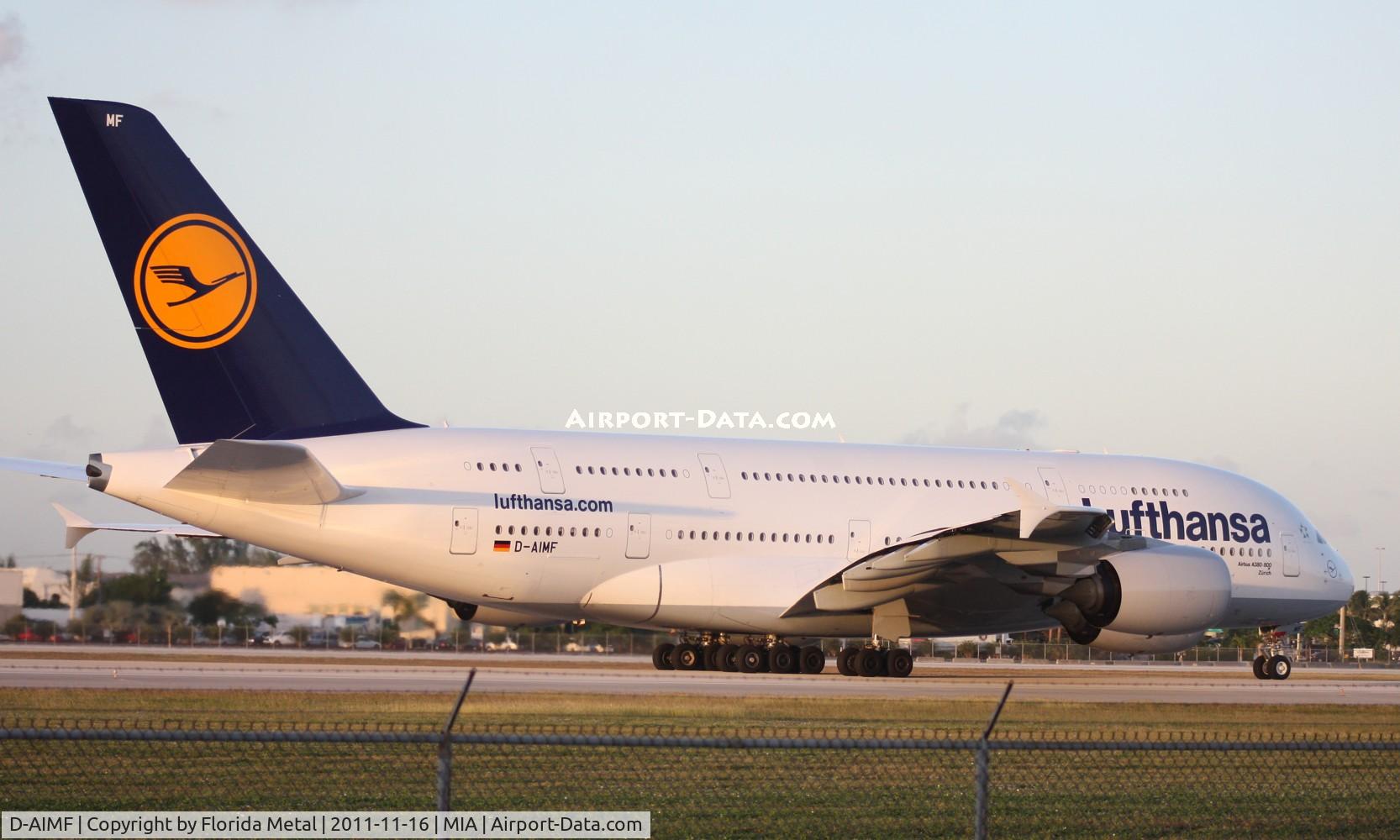 D-AIMF, 2011 Airbus A380-841 C/N 066, Lufthansa A380
